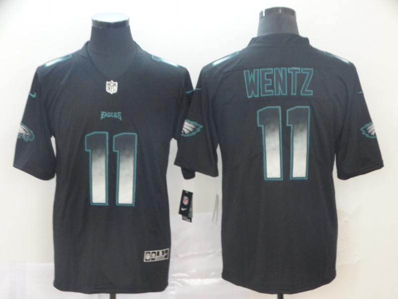 Men's Philadelphia Eagles Carson Wentz #11 Black Jersey